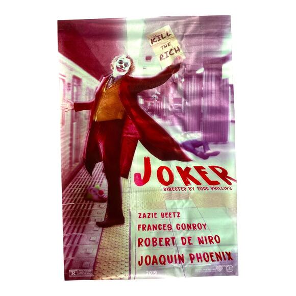 Joker Poster & Action Figure Bundle | Joaquin Phoenix Suicide Squad Gift Set - Picture 6 of 7